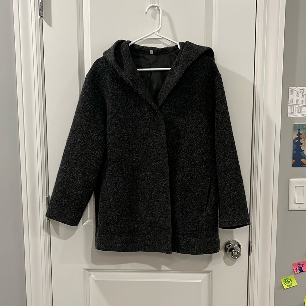 Muji Dark Gray Wool Coat